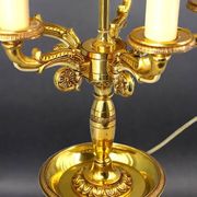 Lampe Bouillotte en Bronze Massif de Style Empire Cinq Lumières * Lucien Ga