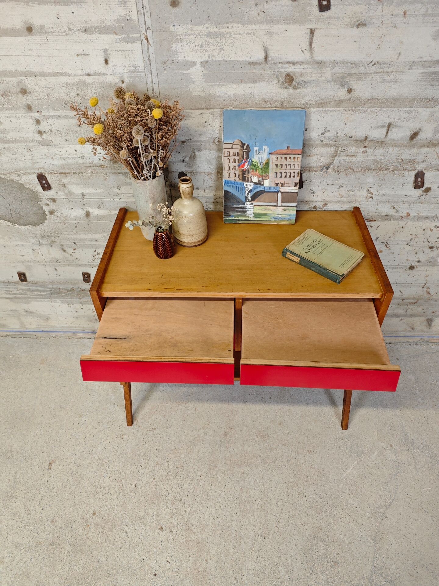 Buffet range vinyle vintage