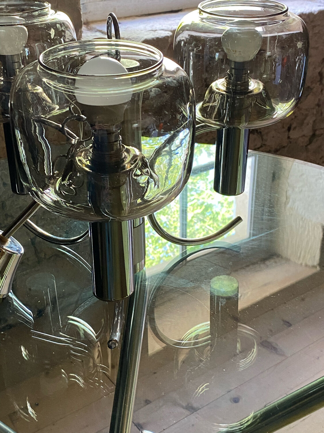 Space age pendant light