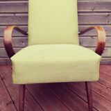 Pair of vintage Czech armchairs, Scandinavian style, 50s