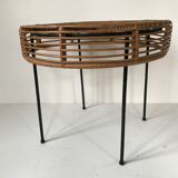 Rattan coffee table circa 1950