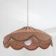 Cosette "classic linen" plain floral pendant light