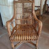 Rattan armchair 20s