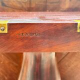 Jacob Desmalter mahogany pedestal table, stamped, Empire/Consulate period
