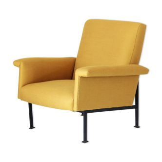 Fauteuil jaune vintage de 1950