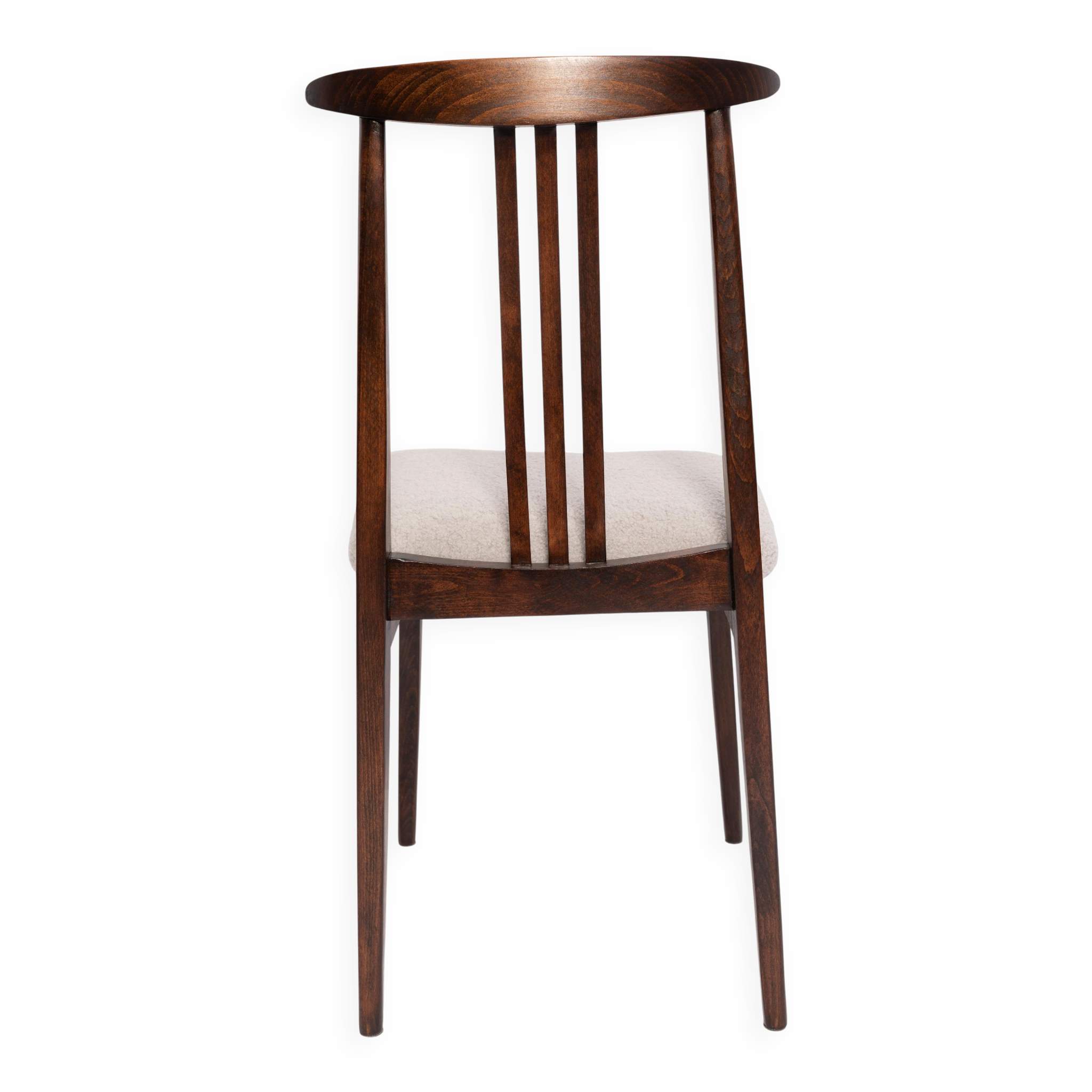 Mid-Century Chair in Boucle and Beech by M. Zielinski, Europe, 1960s