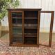 19th-century English mahogany display cabinet