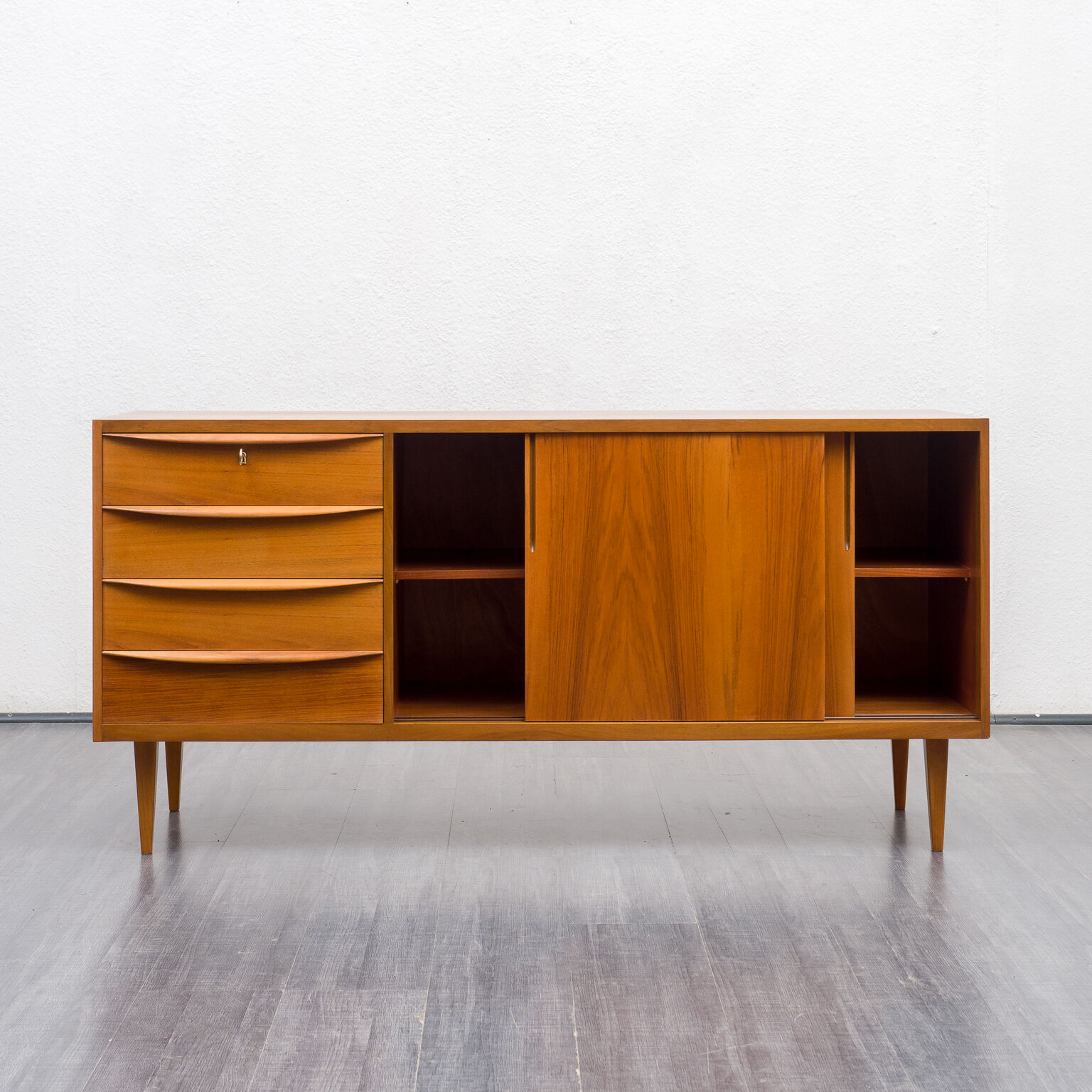 50s sideboard, walnut, restored, 150cm