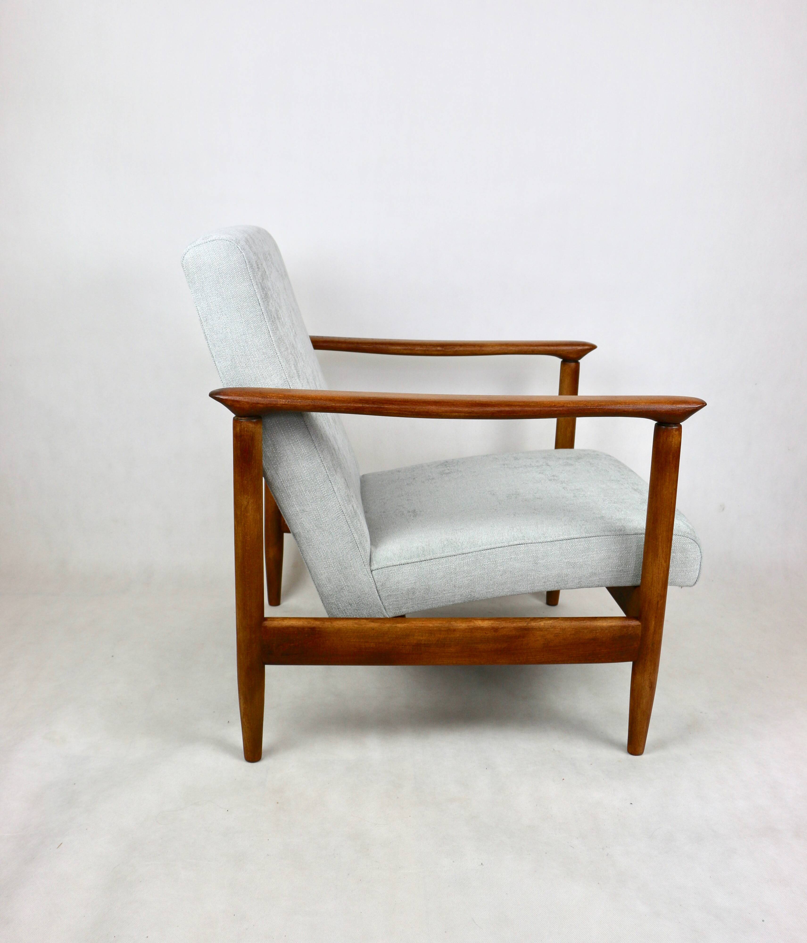 Light Blue GFM-142 Armchair by Edmund Homa, 1970s