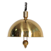 Florian Schulz Pendentif en laiton avec Lights, Allemagne, 1970