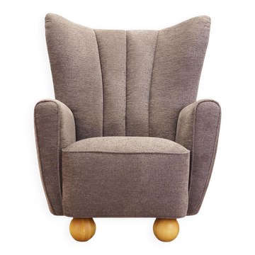 Grey armchair, Scandinavian design, production: Denmark