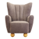 Grey armchair, Scandinavian design, production: Denmark