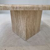 Italian travertine coffee table, 1980's