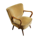 armchair 50s 60s original velvet golden yellow