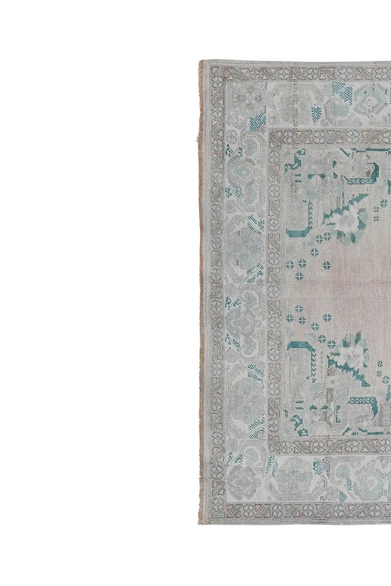 Vintage Turkish Oushak rug 175x258 cm