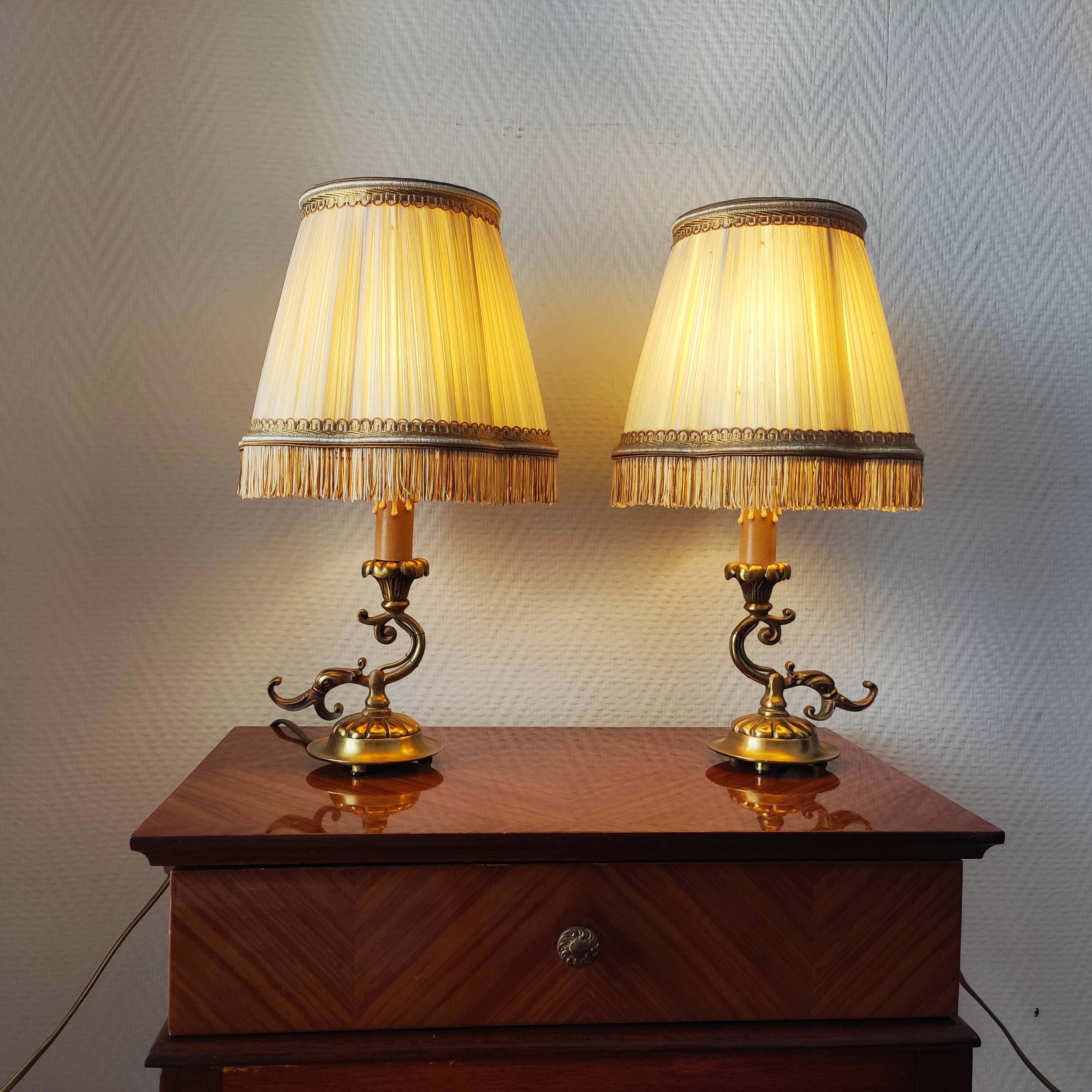 Pair of vintage table lamps