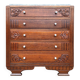Art Deco commode, vintage antique piece with marble top.