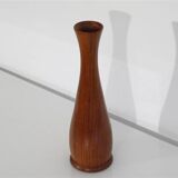 Vintage Scandinavian teak vase 1960