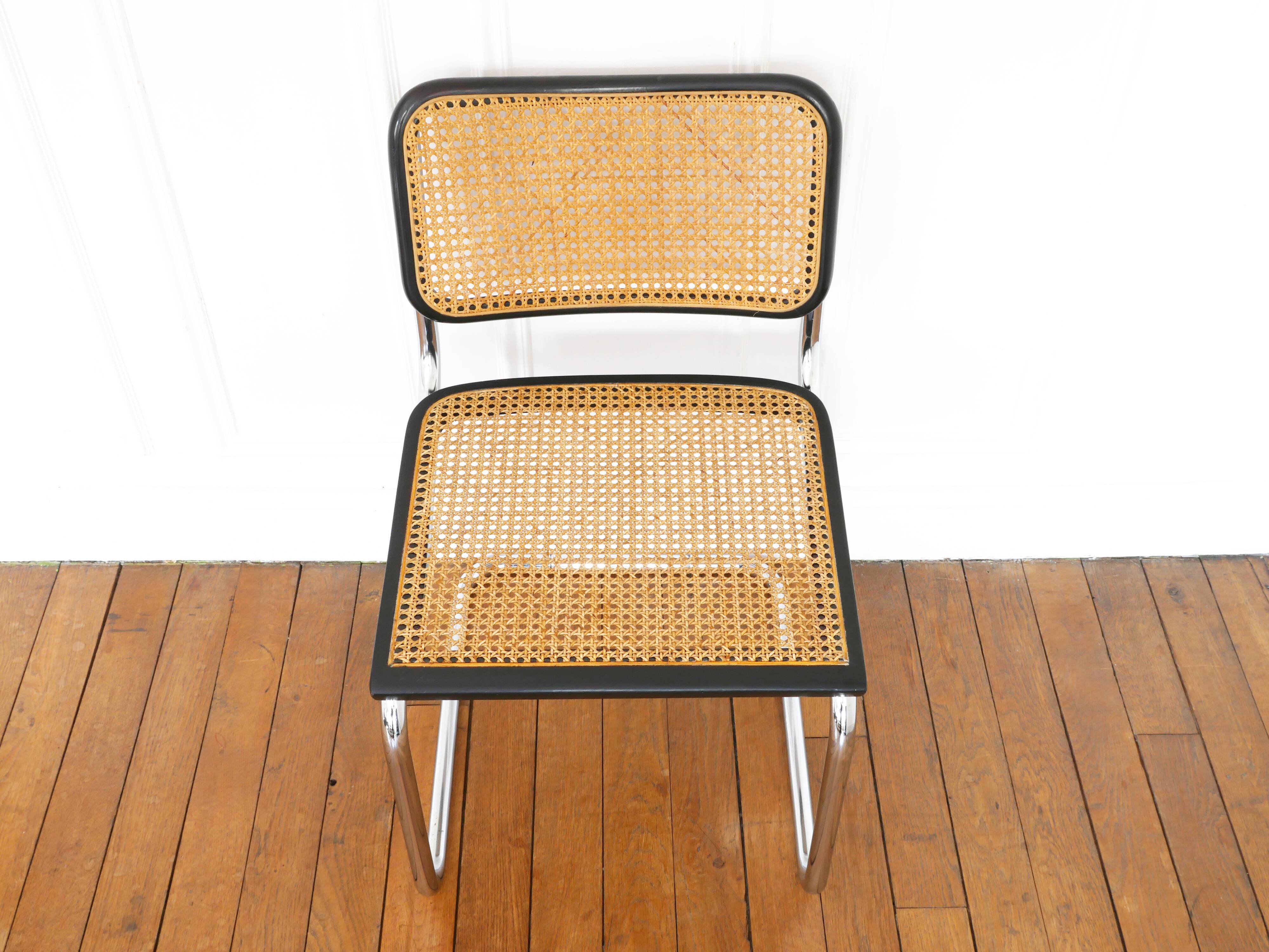 Chair Cesca B32 Marcel Breuer Made in Italy - Sitting cannage redone