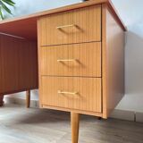Vintage Scandinavian Formica Desk with 3 Drawers from the 70s