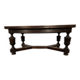 Renaissance style table in oak, 20th century