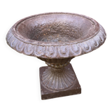 Antique Medici cast iron vase - Height 21 cm