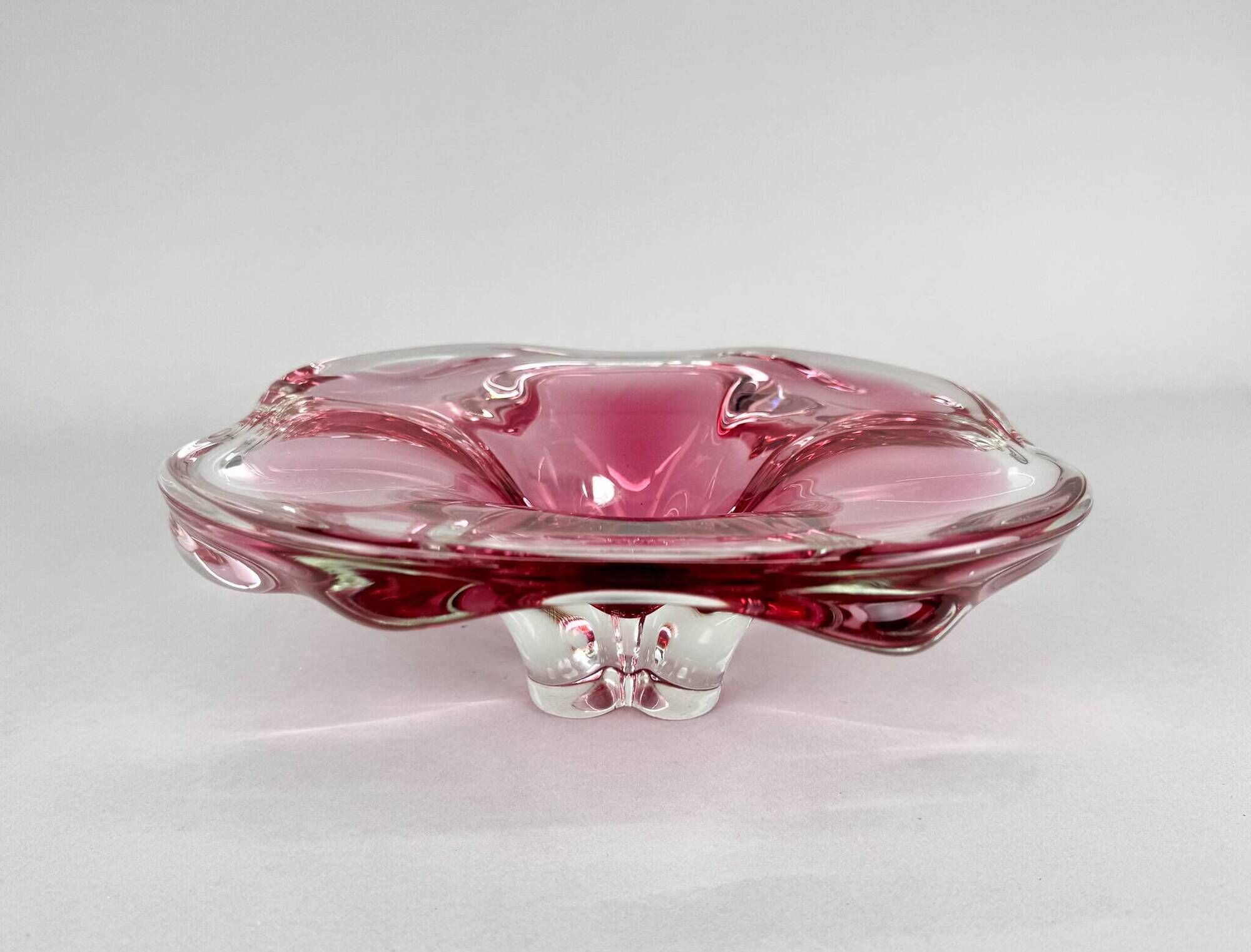 Art Glass Bowl by Josef Hospodka for Chribska Glassworks, 1960's