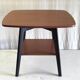 Modernist side table in wood, mid-20th century.