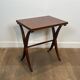 Pair of Mahogany Side Tables with X-shaped Legs. French Work. Circa.