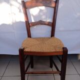 Rustic straw chairs