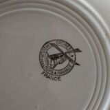 Set of two Terre de fer Parmentier hollow plates