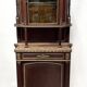 Napoleon III Mahogany and Chiseled Bronze Display Cabinet, 19th Century