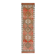 Brick Red Geometric Style Turkish Oushak Runner Rug, 90x340 Cm