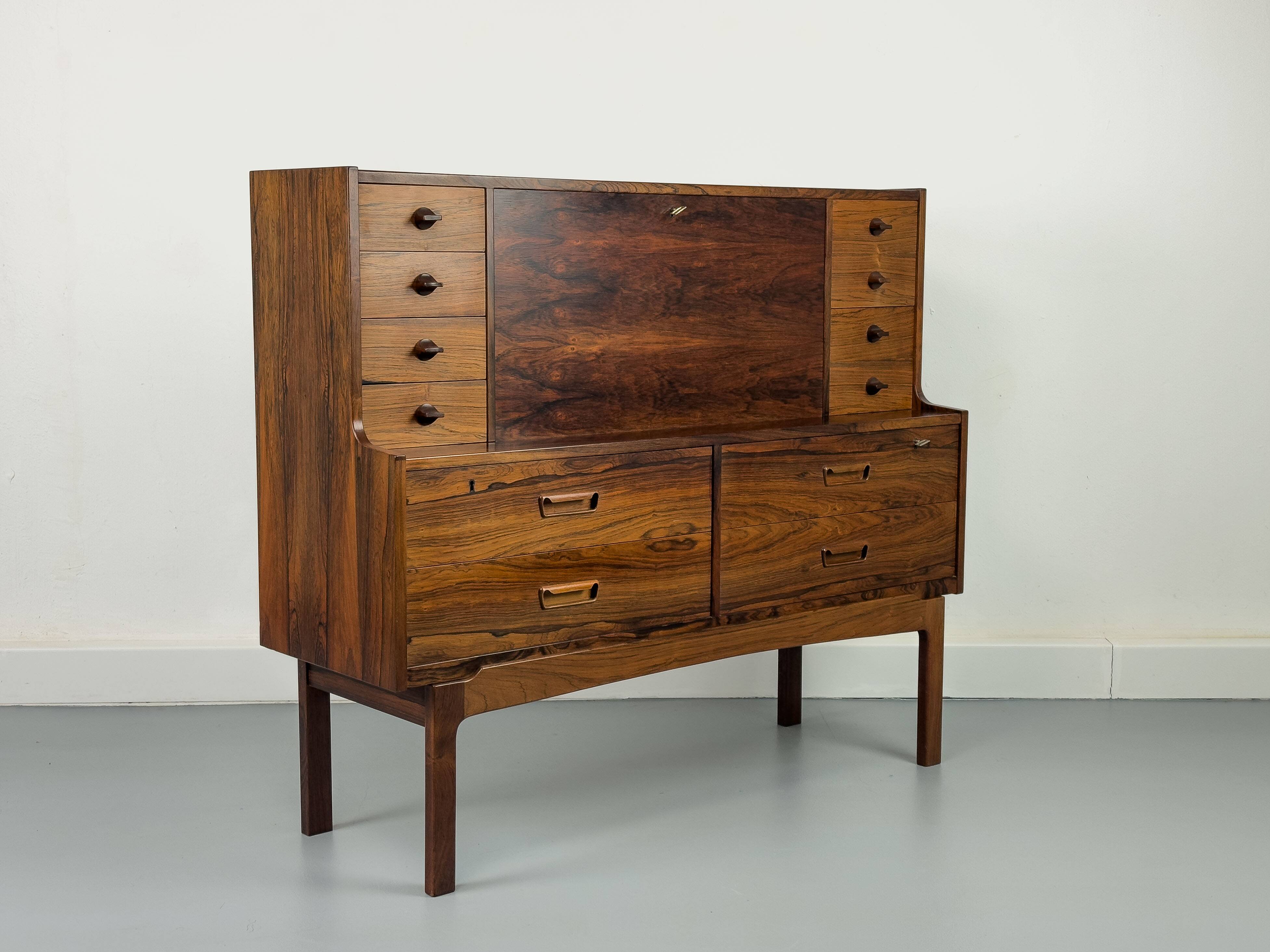 Bureau Secrétaire Mid Century par Arne Wahl Iversen pour Vinde Møbelfabrik, 1960s