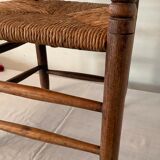 Vintage straw children's chair