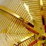 Maison Sciolari glass and gilt wall lamp, Palm model! Italy 1980