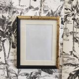 Black frame and gold leaf