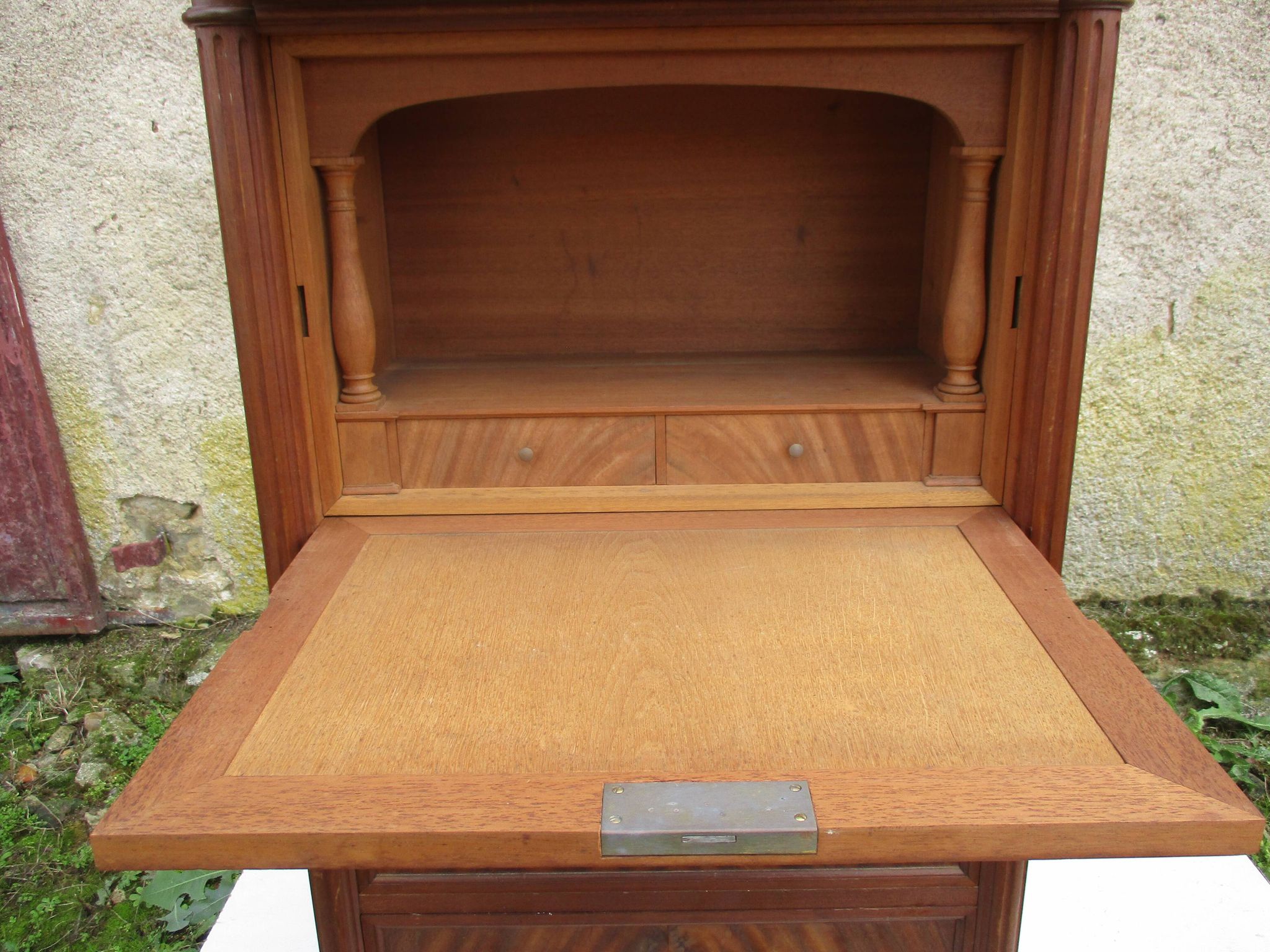 Louis XVI style mahogany secretary from the 19th century.