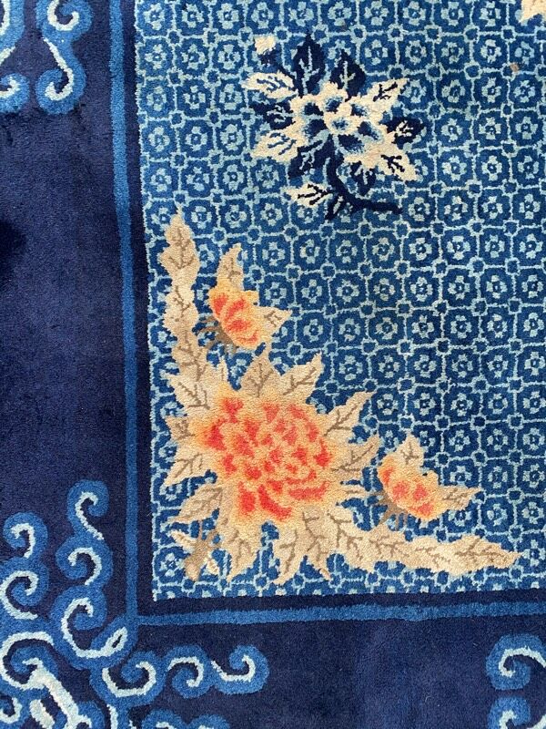 Old Chinese art deco rug spekin 150x190 cm