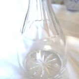 Beautiful crystal carafe with a beautiful worked crystal stopper