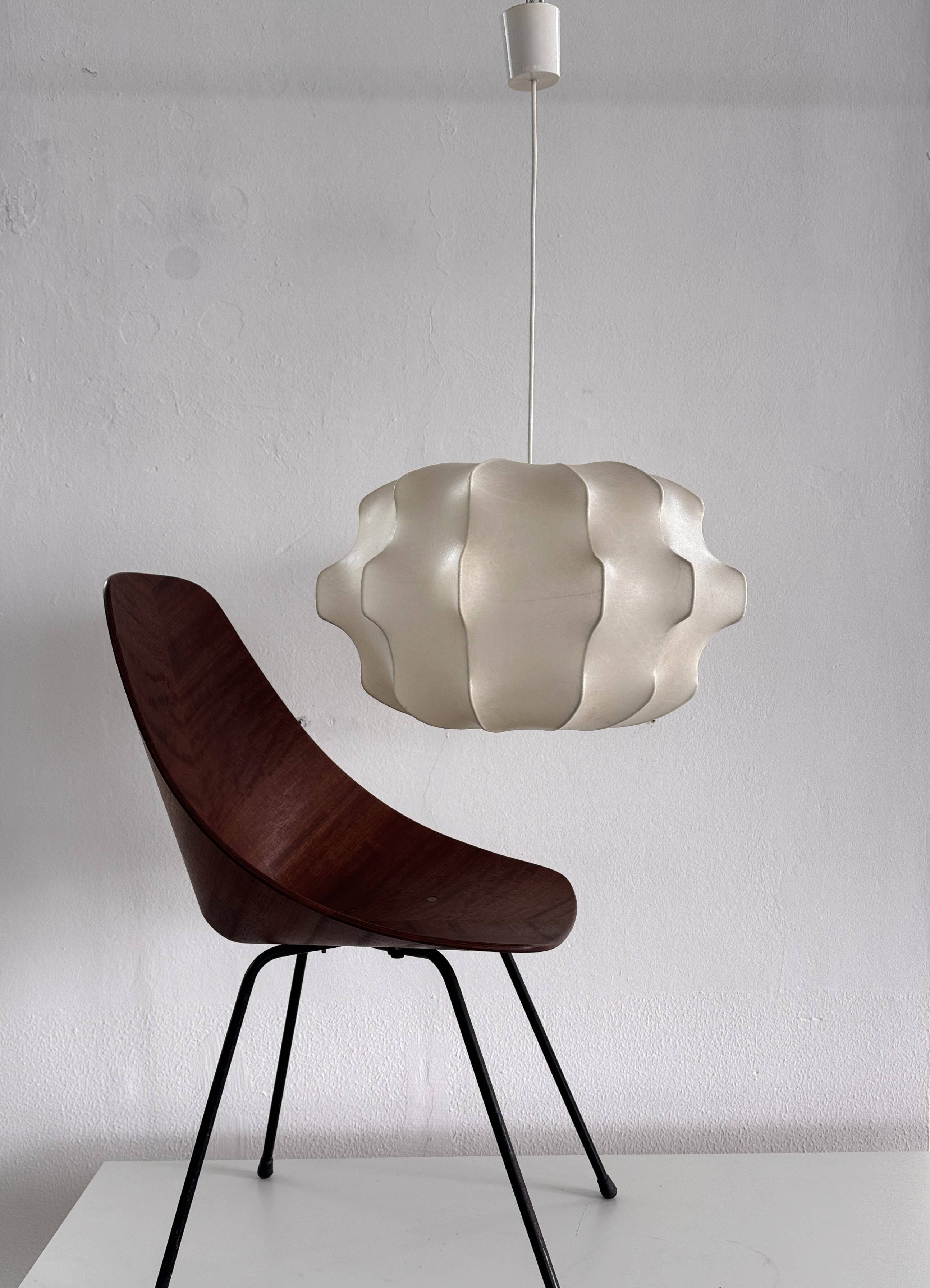"Cocoon" Midcentury Chandelier by Friedel Wauer for Goldkant, 1960s