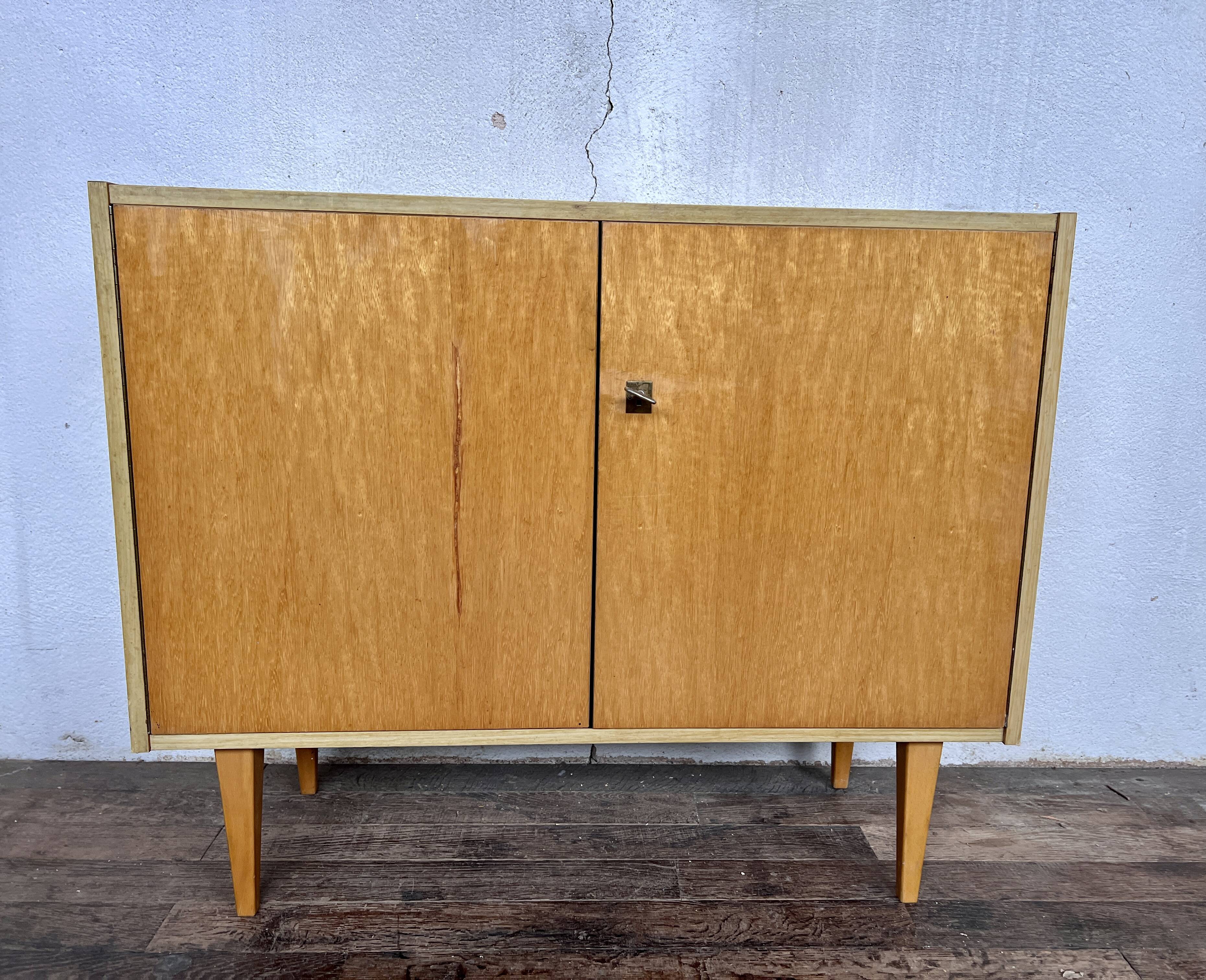 Vintage light wood sideboard