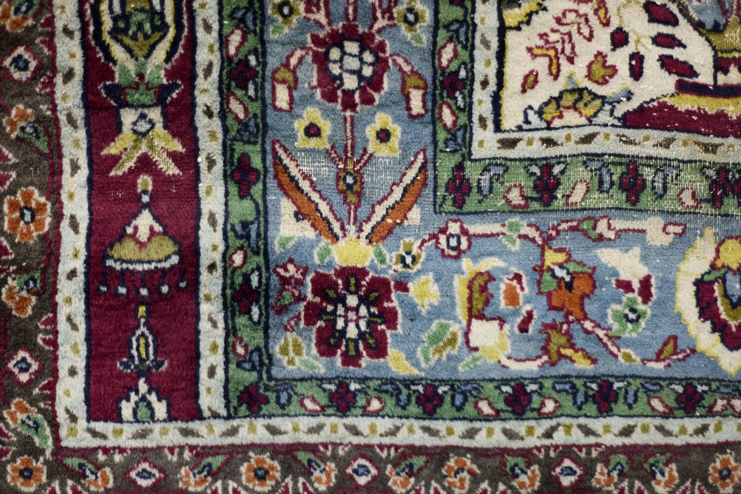 Handwoven Balouch prayer rug, Middle Eastern oriental style, 1960s.