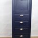 Art Deco midnight blue chest of drawers, 1950s France
