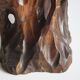 Wooden tree trunk organic carved plant stand side table, 1950s.