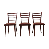 Mahogany chairs, 1950s, set of 3