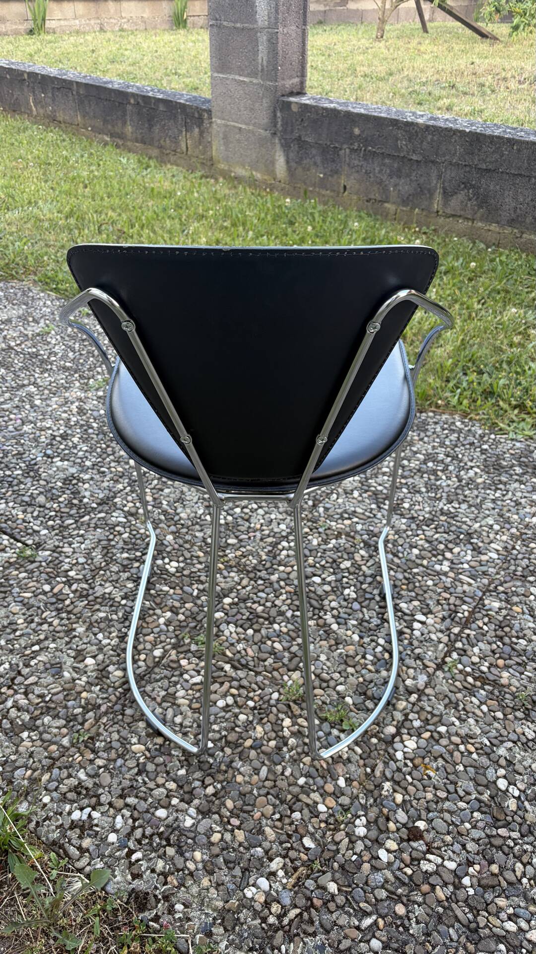 Set of 4 vintage Italian chairs, Linda de Arrben style, 1980s.