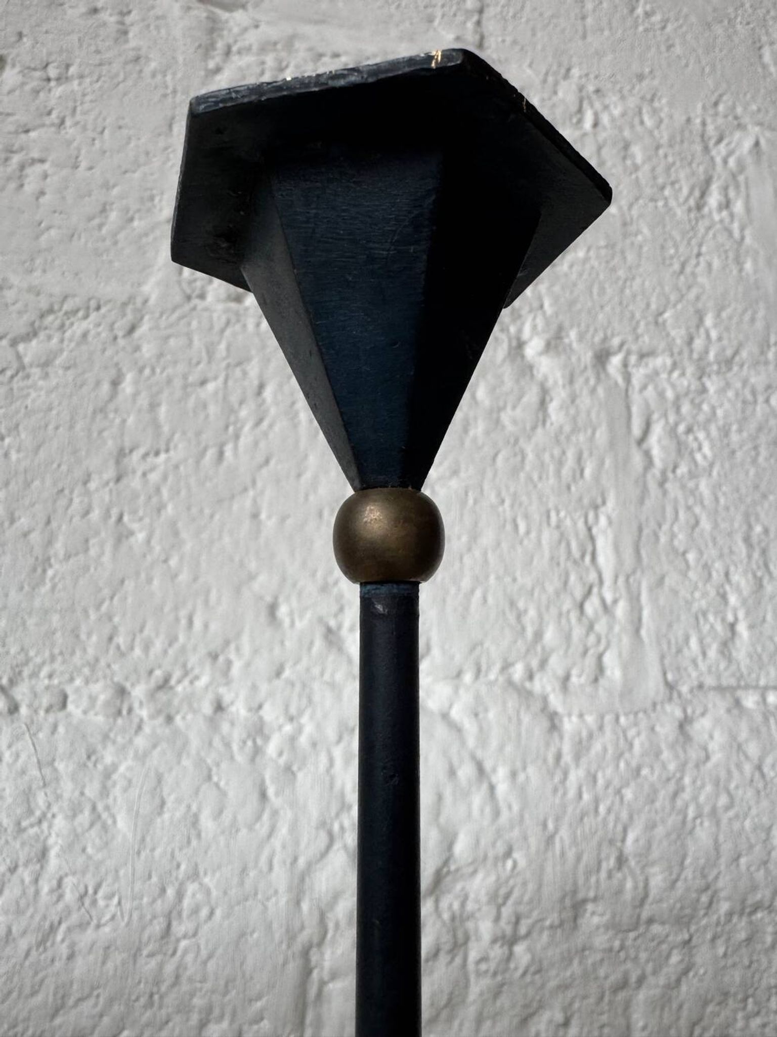 Bougeoir en bronze design Memphis, années 80