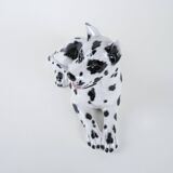 Ceramic Dog Arlekin figurine, Italian design, 1970s, made in Italy