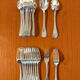 Christofle pearls, dessert cutlery 12 forks 12 spoons 17cm